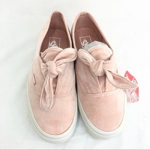 Women’s Vans Authentic knotted shoes velvet rose
